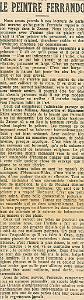AUGUSTIN FERRANDO 1880-1957 (1) L'Echo d'Alger 21 novembre 1913